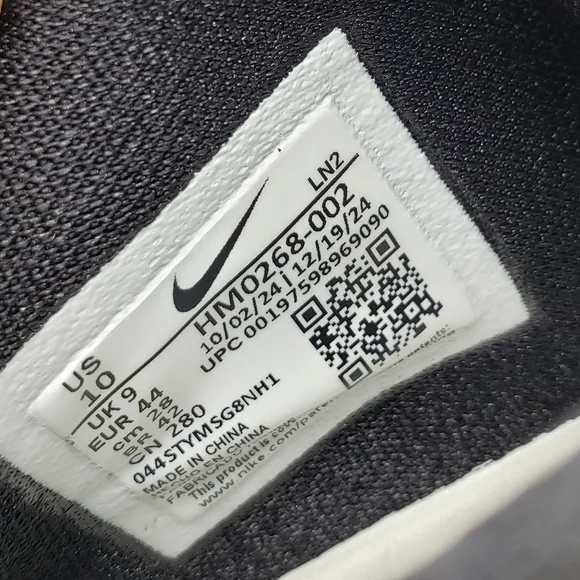 Nike Air Zoom GT Hustle 3 TB Black/White Basketball Shoes - Picture 8 of 8